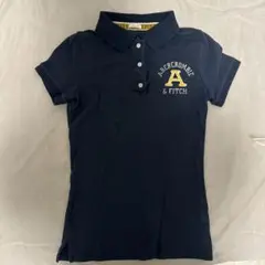 Abercrombie & Fitch ネイビー ポロシャツ M