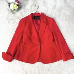 【シュペルノーヴァ】希少コーデュロイジャケット 肌触り良 レッド 40サイズ