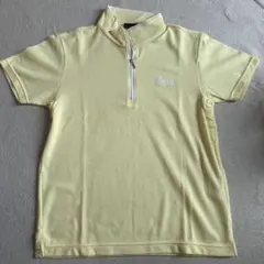 ellesse イエローハーフジップポロシャツ