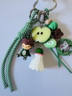 ガチャキーホルダー☆緑 ヒロノフィギュアモチーフ