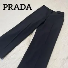 【極美品】プラダPRADA 高機能スラックス パンツ ブラック ビジネス