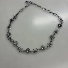最終値下げ！シルバークリスタルネックレス
