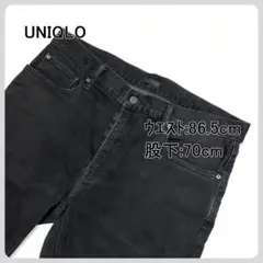 UNIQLO HEATTECH ブラックデニム 86.5cm/70cm 008