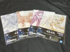ワンピース 一番くじ 両翼決戦 クリアファイル&ステッカーセット　４枚