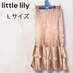 匿名配送・送料無料　新品未使用little lily　フレアスカート　サイズＬ