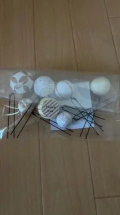 装飾付きヘアピン10本セット