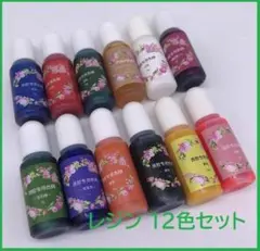[12色セット] レジン 着色剤 カラフル 着色料 カラーレジン 35ZA1