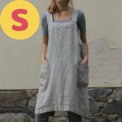かぶるだけ エプロン S グレー