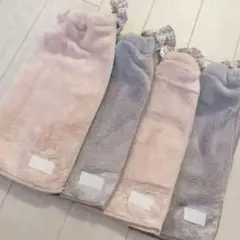 おりこうエプロン シンプル グレー ベージュ 4枚 ふわふわ エプロン スタイ