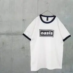 値下げ　激レア　1996年Oasis 　リンガーTシャツ　希少　XLサイズ オアシス OASIS 希少 リンガーTシャツ - メルカリ