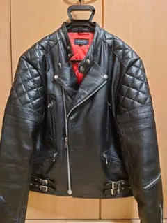 【WIDE SOURCE】バッファロー牛革　革ジャン　ダブルライダース