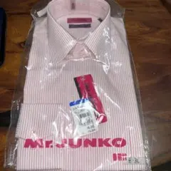 Mr. JUNKO ピンクストライプ長袖シャツ M