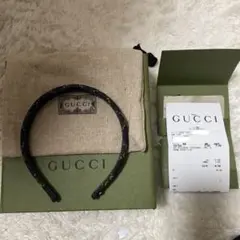 GUCCI GGデニム ヘッドバンド カチューシャ
