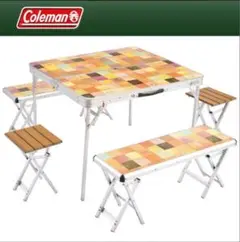 コールマン ファミリーリビングセット　折り畳み式　2000013128 Amazon | Coleman(コールマン) テーブル ナチュラルモザイク