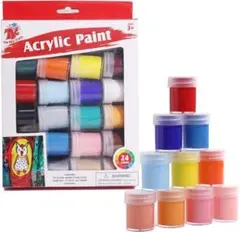 24色 アクリル絵具 15ml 顔料豊富 学生/プロ用 イラスト クラフト