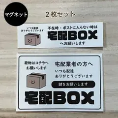 宅配ボックス マグネット*ダンボール 2枚セット