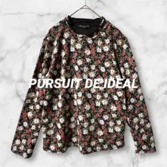 Ld790＊美品⭐️パーストディデアル 長袖カットソー 花柄 M〜L 総柄