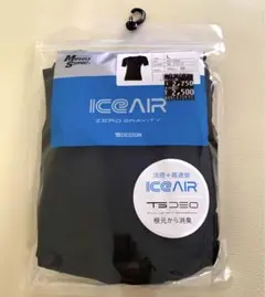 冷感＋高通気　消臭　アイスエアーTシャツ　L size ブラック