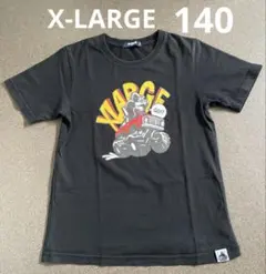X-LARGE キッズ　半袖Tシャツ　ブラック　140