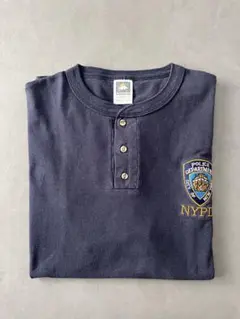 90s 珍品 NYPD Tee Tシャツ USA NAVY ニューヨーク市警