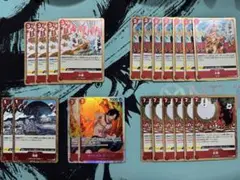 ワンピース カードゲーム 赤青エース用パーツセット