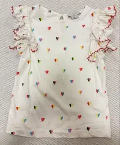 ステラマッカートニー　カラフルハートフリルタンクトップ 100cm