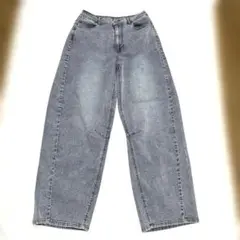 (新品未使用品)薄手接触冷感　バレル　タイプ　デニム　薄い青　ブルー