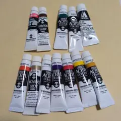 TURNER アクリル絵の具 11ml 12本セット（うち３本オマケ）