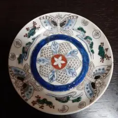 吉祥文様揚羽蝶皿 古伊万里