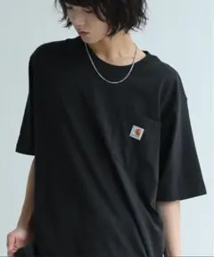 CARHARTT バーガンディ ロングスリーブ Tシャツ ポケット付き