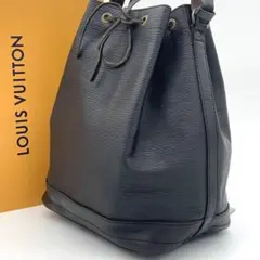 ルイヴィトン ワンショルダー ハンドバッグ 巾着 プチノエ エピ ブラック