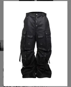 【Rosen Kreuz】CURVE FIT LONG CARGO PANTS