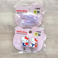 韓国限定 サンリオ ハローキティ ヘアピン クリップセット