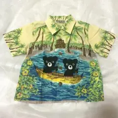 レア　ミキハウス　アロハシャツ　ダブルビー　くま サイズ　80