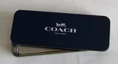 未使用品 coach コーチ 筆箱　缶　ペンケース　レア品　ノベルティ　ブランド