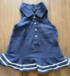 Ralph Lauren ネイビー フリルポロシャツ 3T