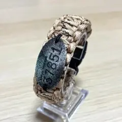 パラコード編み込みブレスレット（内周約17cm、幅約2.5cm）
