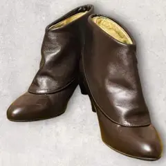 CORSOROMAコルソローマ ブラウンレザーショートブーツ