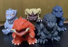鎮座獣　ゴジラ、メカゴジラ、ガメラ、キングシーサーセット