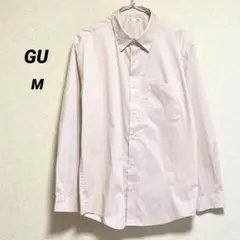 ジーユー　長袖シャツ　ピンク　M