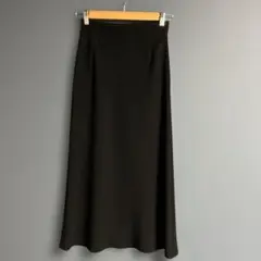 ブラック タイトフレアスカート　ロング
