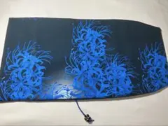 【訳あり】ブックカバーハンドメイド 四六判ハード 青い彼岸花