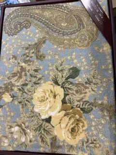 ETROペイズリー花柄タオルケット 140x200cm