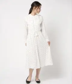 BANANA REPUBLIC(バナナリパブリック)ドット柄ワンピース