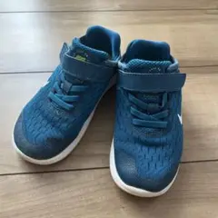 Nike 青 スニーカー ベルクロストラップ
