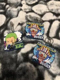 ワンピース ラバマスグミ3 ゾロ バギー 3個セット ラバーマスコット