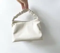 美品 topkapi efole フェイクレザー ギャザーハンドル バッグ
