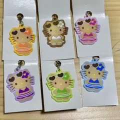 日焼けキティ　ラバーストラップ　フルコンプ