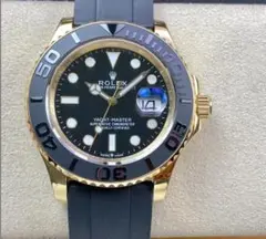 ROLEX Yacht-Master ブラック ゴールド