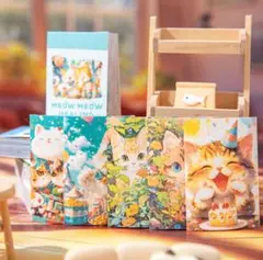 【夏セール】小さい猫シール 4種類60枚入